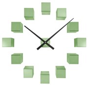 Karlsson KA5974DG dizajnové nástenné nalepovacie hodiny zelená, pr. 80 cm