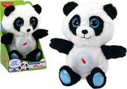 LEAN Toys Medvedík panda Lullaby Lampička Lullaby plyšový maskot 30 cm