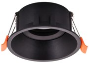 Podhľadové svietidlo Round3, 1x čierne kovové tienidlo, (možnosť polohovania), b