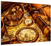 Obraz - Historické pomôcky námorníkov (70x50 cm)