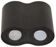 Bodové svietidlo SIROCO 2xGU10/30W/230V čierna