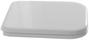 Kerasan Kerasan, WALDORF WC sedátko, Soft Close, biela/bronz, 418601
