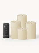 Ručne vyrobené LED sviečky's diaľkovým ovládaním Real Flame, 5 ks