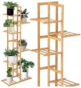 Stojan na kvety HERVEL bambusový