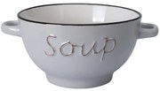 Kameninová miska na polievku Soup 650 ml sivá