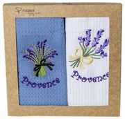 Polášek Vyšívaná vaflová utierka s motívom - 2 ks - Provence č. 11