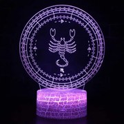 3Dmix 3D-MTV116 - Motív pre 3D LED nočnú lampu - znamenie zverokruku Škorpión