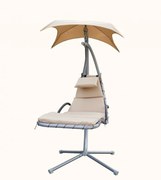 Exkluzívna záhradná hojdačka zo slnečníkom