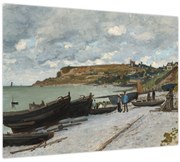 Sklenený obraz - Claude Monet, Sainte Adresse, reprodukcia (70x50 cm)