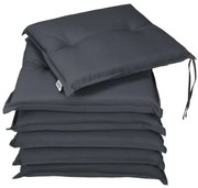 InternetovaZahrada 6 x poduška Boston 43x39x5cm - antracit