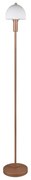Stojacia lampa v bronzovej farbe so skleneným tienidlom (výška 120 cm) Glenn – Trio