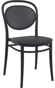 MARCEL záhradná stolička bez podrúčok black