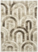 Koberec Felix 9303A lesklý svetlobéžový / tmavobéžový / krémový