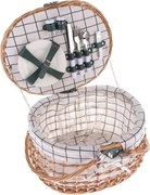 Prútený piknikový kôš pre 2 osoby, 42 x 34 x 25 cm, 2,75 kg