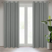ZATEMŇOVACÍ ZÁVES NA KRÚŽKOCH LIDIA 140X250 CM STRIEBORNÁ