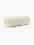 XL plyšová taburetka Alba