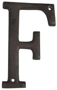 Nástenné kovové písmeno F - 13 cm