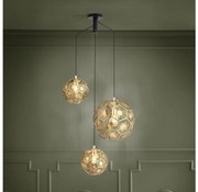 Eglo 39758 - Luster na lanku SKOURA 3xE27/60W/230V