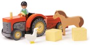 Tender Leaf - Drevený traktor s koníkom