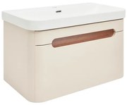 Kúpeľňová skrinka s umývadlom SAT Fusion 77,5x43x45 cm pieskovo-béžová matná SATFUSION80BEMW