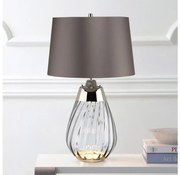 Elstead LENA-TL-S-SMOKE - LED Stolná lampa LENA 1xE27/60W/230V + 1xGU10/7W šedá