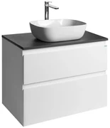 Aqualine Aqualine, ALTAIR skrinka s doskou 78,5 cm, biela/antracit bridlica, AI280-03