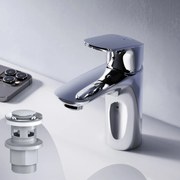 Umývadlová batéria AM.PM Like FLA82100 jednopáková s odtokovým ventilom, chróm