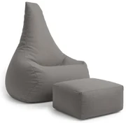MeowBaby® Sedací vak s opierkou nôh Tearo, drift-clay-taupe