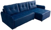 Rohová sedacia súprava Moris, modrá (AN 5917)