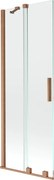 Mexen Velar vaňová zástena dvojkrídlová Posuvný 70 x 150 cm, Priehľadné, kefovaná meď - 896-070-000-01-65