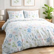 FLANELOVÉ OBLIEČKY FLANELOVE 140X200 CM, 1KS 70X80 CM KVETY