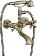 Kuchinox Vaňová batéria Stilo so sprchovým setom - BKI_511D, mosadz antique
