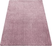 Ružový shaggy koberec Kamel – obdĺžnikový, mäkký vlas Rozmer: 60x100 cm