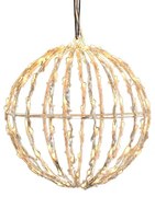 ACA Lighting LED vianočné 3D guľa, priemer 20 cm, 100 LED, 230V, IP44