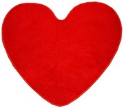 Kusový koberec Eton červený srdce, 100x120 srdce, červená, detská izba, Vopi