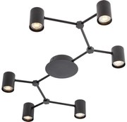 Redo 01-4048 - Bodové svietidlo WEBB 6xGU10/10W/230V čierna