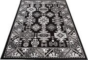 TA Koberec C645A BLACK EUFRAT ESM Čierny Obdĺžnikový Rozmer: 120x170 cm