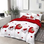 Bavlnené obliečky  Romantický valentín 3-dielna sada P3V3006