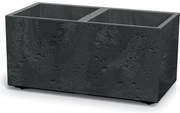 Kvetináč SIERRA CASE BETON EFFECT 77 cm čierny, M