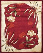 BE Koberec Adora 7004 RED – červený obdĺžnikový Rozmer: 140x190 cm