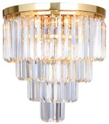 Zuma Line FC17106/4+1 -GLD - Krištáľové stropné svietidlo AMEDEO 5xE14/40W/230V