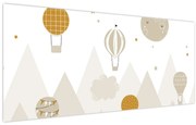 Obraz - Lietajúce balóny (120x50 cm)