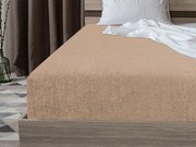 Froté plachta svetlohnedá 90x200 cm