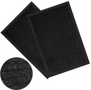 Sada 2 ks vchodových rohožek SEILA 60x40 cm černá