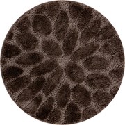 Kúpeľňový koberček SUPREME STONES kamienky, hnedý kruh