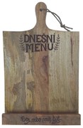 Bohemia Gifts Drevený stojan na kuchárske knihy -Menu