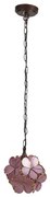 Tiffany vitrážový luster Ø21 KVIETKY PINK