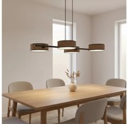Závesný luster na lanku DRUMZ 4xE14/10W/230V hnedý