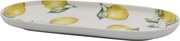 Porcelánová tácka s citrónmi Maison Limone Blossom - 25*11*2 cm