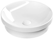Sapho Sapho, Keramické umývadlo, priemer 43cm, polozápustné, biela, 3041